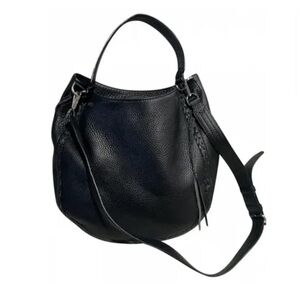 Rebecca Minkoff Pebbled Black Leather Hobo Bag